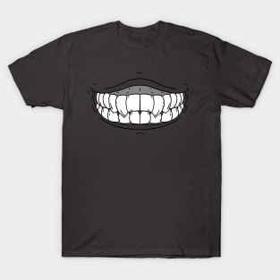 Smile More! (B&W teeth) T-Shirt